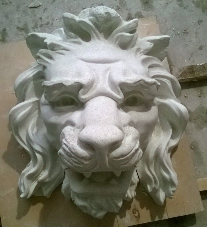 Маска льва скульптура гипс,бетон череп части лица