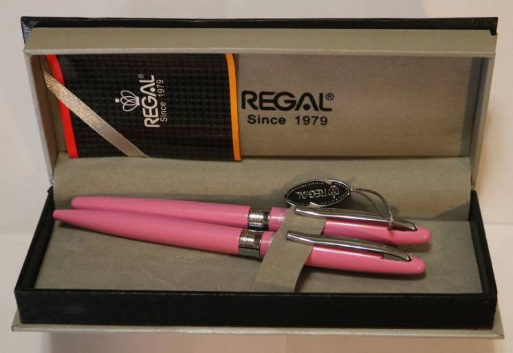 Набор перьевой и шариковой ручек Regal since 1979. Подарок для Женщины