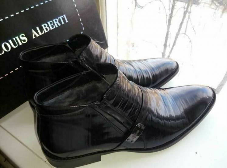 Зимние новые мужские ботинки бренд -Louis Alberti  размер-43
