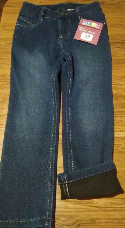 Утепленные джинсы, новые, унисекс