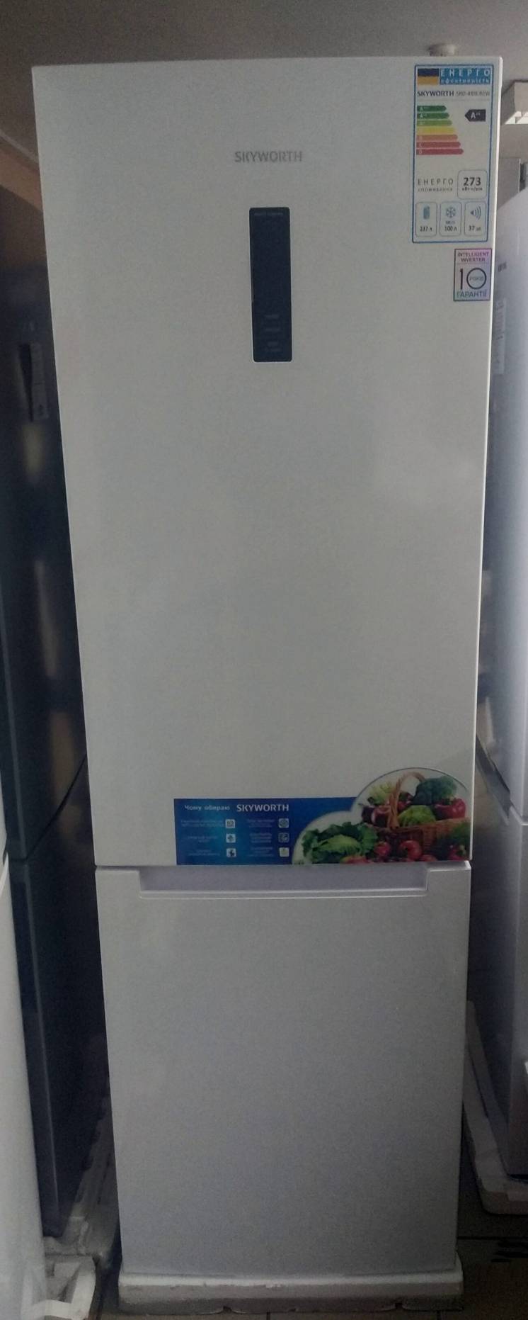 Двухкамерный холодильник SKYWORTH SRD-489CBEW двухметровый инвертор
