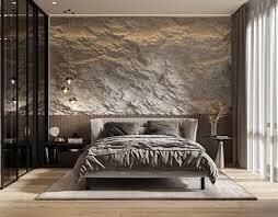 Скала дизайн интерьера спальни. Камины, печи, барбекю