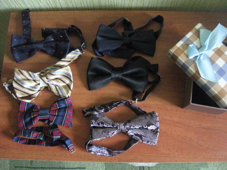 галстук-бабочка, подарочный набор в коробке