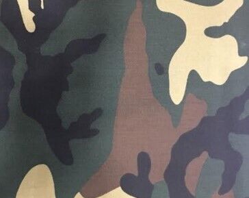 Ткань камуфляжная военная Вудленд саржевое плетенье